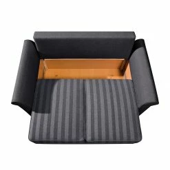 Maison Belfort Schlafsofa Bernadett - Breite: 188 cm -WOHNZIMMERMÖBEL Verkäufe schlafsofa bernadett webstoff dunkelgrau 336237