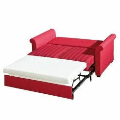 Maison Belfort Schlafsofa Bernadett - Breite: 168 cm -WOHNZIMMERMÖBEL Verkäufe schlafsofa bernadett webstoff rot 336205