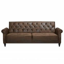 Ars manufacti Schlafsofa Brampton - Microfaser - Braun -WOHNZIMMERMÖBEL Verkäufe schlafsofa brampton microfaser braun 4257232