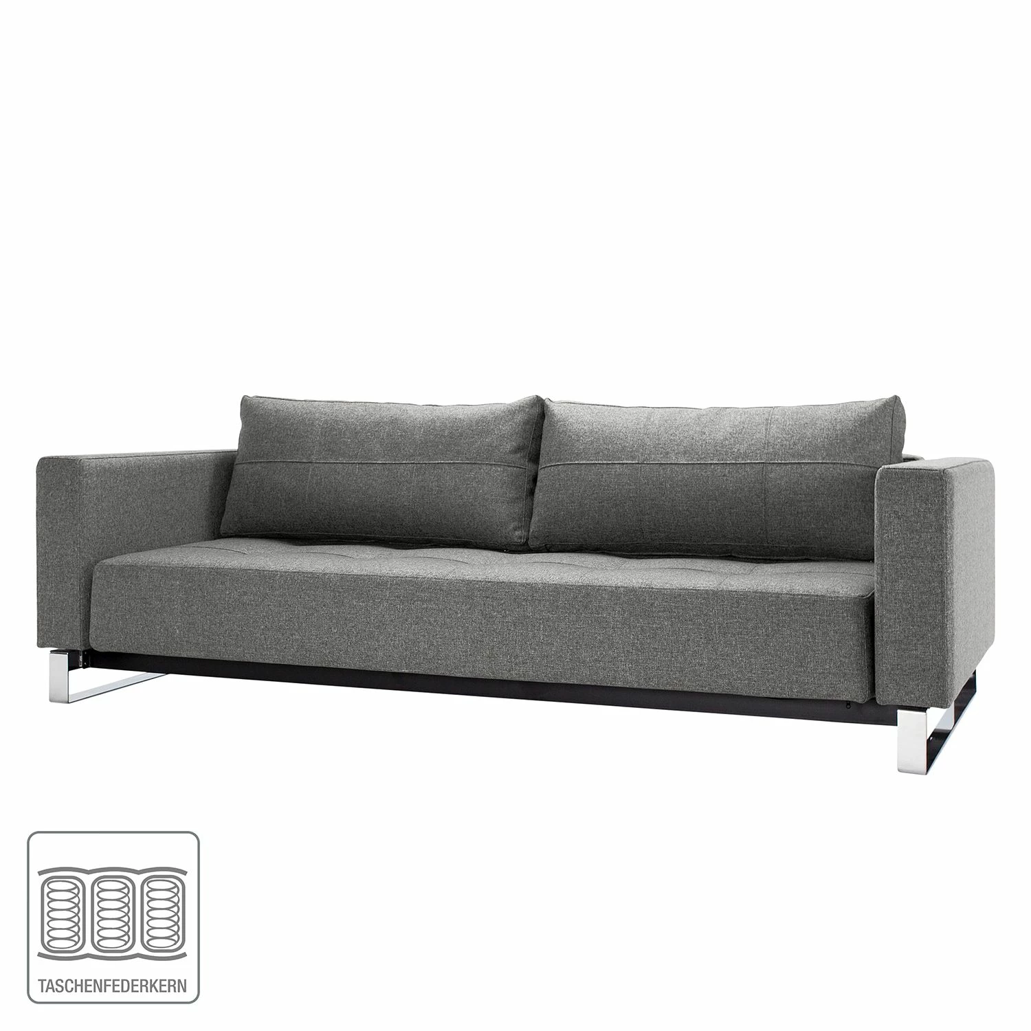 Innovation Möbel Schlafsofa Cassius II Webstoff - Stoff Twist: Charcoal 2 Innovation Möbel Schlafsofa Cassius II Webstoff - Stoff Twist: Charcoal – Bild 2