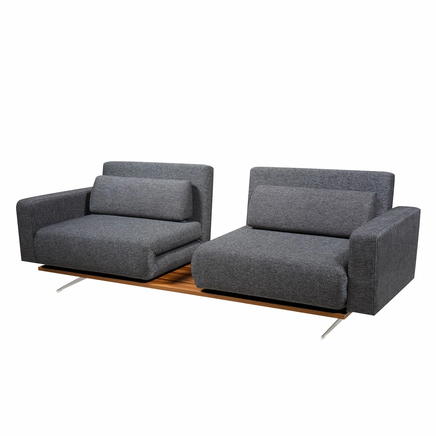 Studio Copenhagen Schlafsofa Copperfield II Webstoff - Stoff Parsa: Grau-Schwarz 2 Studio Copenhagen Schlafsofa Copperfield II Webstoff - Stoff Parsa: Grau-Schwarz – Bild 2