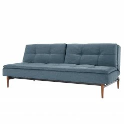 Innovation Möbel Schlafsofa Dublexo III Webstoff - Stoff Soft: Indigo