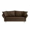Chillout by Franz Fertig Schlafsofa Florenz Echtleder - Espresso - Breite: 200 cm