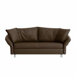 Chillout by Franz Fertig Schlafsofa Florenz Echtleder - Espresso - Breite: 200 cm