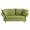 Chillout by Franz Fertig Schlafsofa Florenz Webstoff - Grün - Breite: 176 cm