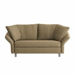 Chillout by Franz Fertig Schlafsofa Florenz Webstoff - Hellbraun - Breite: 156 cm