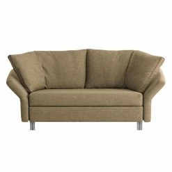 Chillout by Franz Fertig Schlafsofa Florenz Webstoff - Hellbraun - Breite: 176 cm
