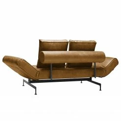 Innovation Möbel Schlafsofa Ghia Laser Legs Webstoff - Echtleder Look: 551 Brown Fanual -WOHNZIMMERMÖBEL Verkäufe schlafsofa ghia laser legs webstoff 4578496