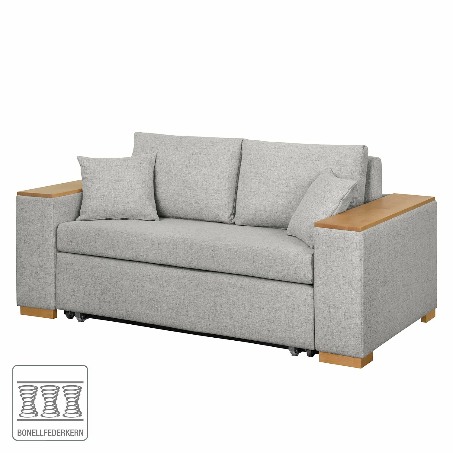 Mooved Schlafsofa Latina I Webstoff - Granit - Breite: 170 cm 2 Mooved Schlafsofa Latina I Webstoff - Granit - Breite: 170 cm – Bild 2