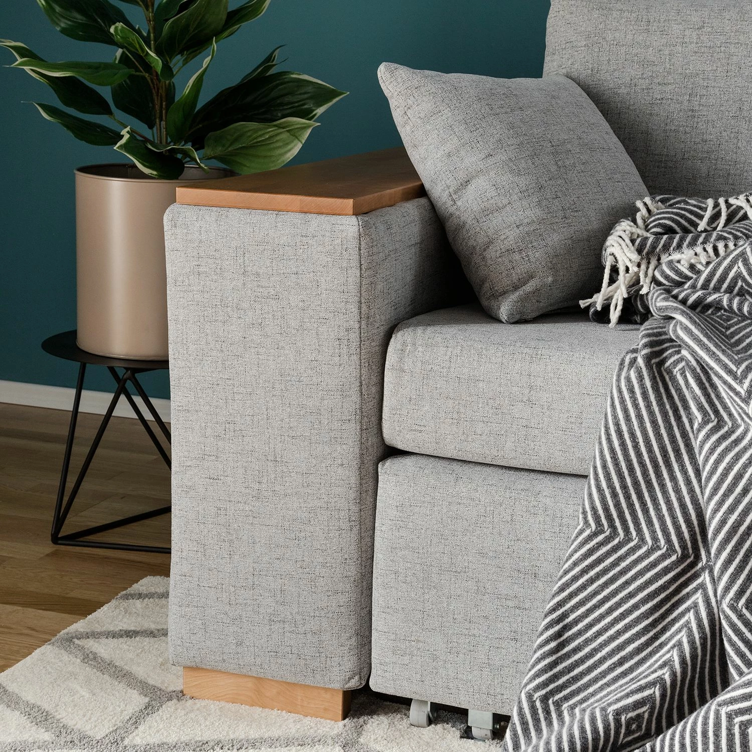 Mooved Schlafsofa Latina I Webstoff - Granit - Breite: 170 cm 16 Mooved Schlafsofa Latina I Webstoff - Granit - Breite: 170 cm – Bild 16