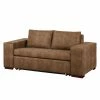 Mooved Schlafsofa Latina III Antiklederoptik - Latte Macchiato - Breite: 216 cm