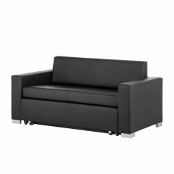 Mooved Schlafsofa Latina XIV Kunstleder - Schwarz - Breite: 153 cm -WOHNZIMMERMÖBEL Verkäufe schlafsofa latina kunstleder schwarz 293253