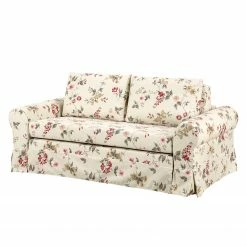 Mooved Schlafsofa Latina VI Webstoff - Creme / Rot - Breite: 205 cm