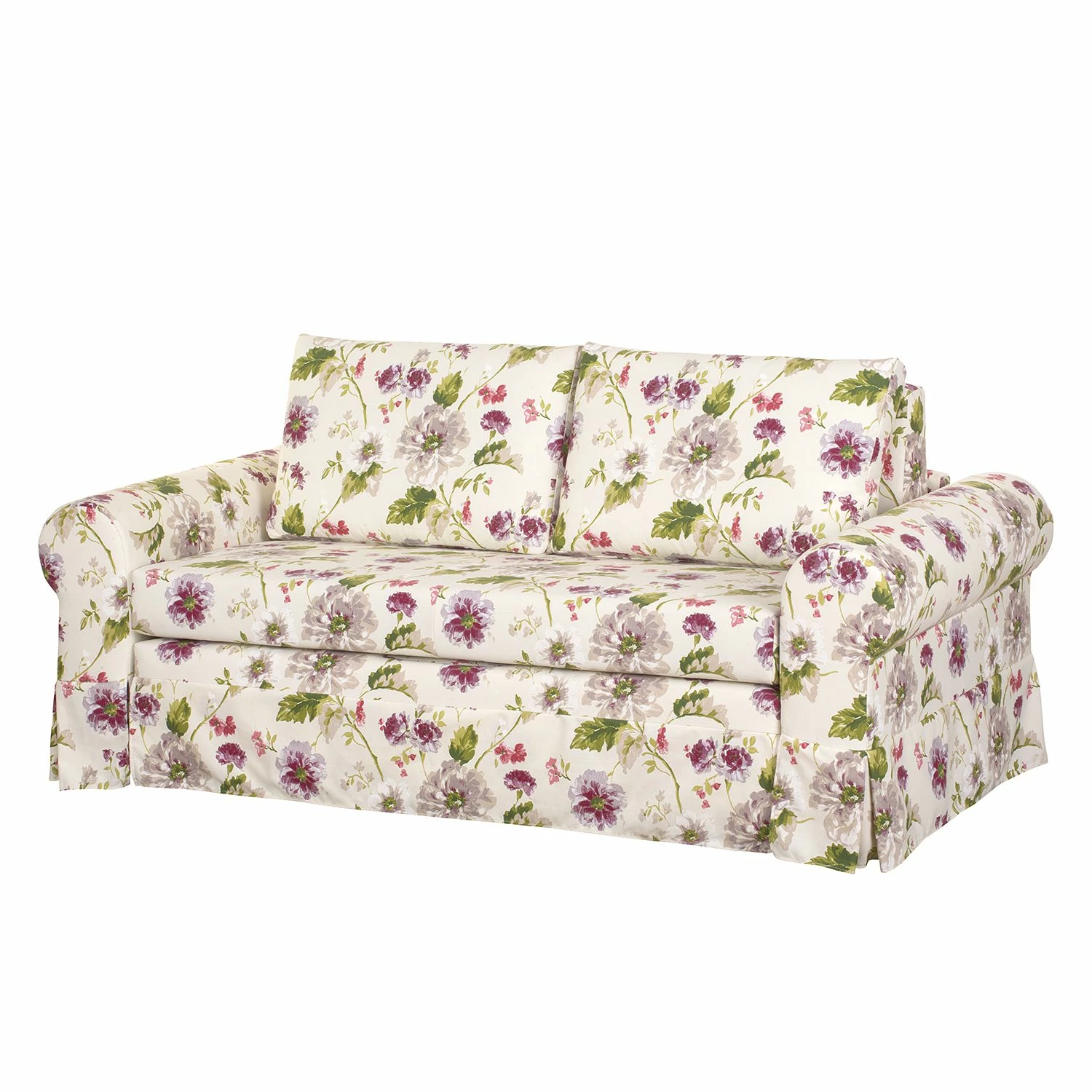 Mooved Schlafsofa Latina VIII Webstoff - Cremeweiß / Brombeere - Breite: 185 cm 1 Mooved Schlafsofa Latina VIII Webstoff - Cremeweiß / Brombeere - Breite: 185 cm