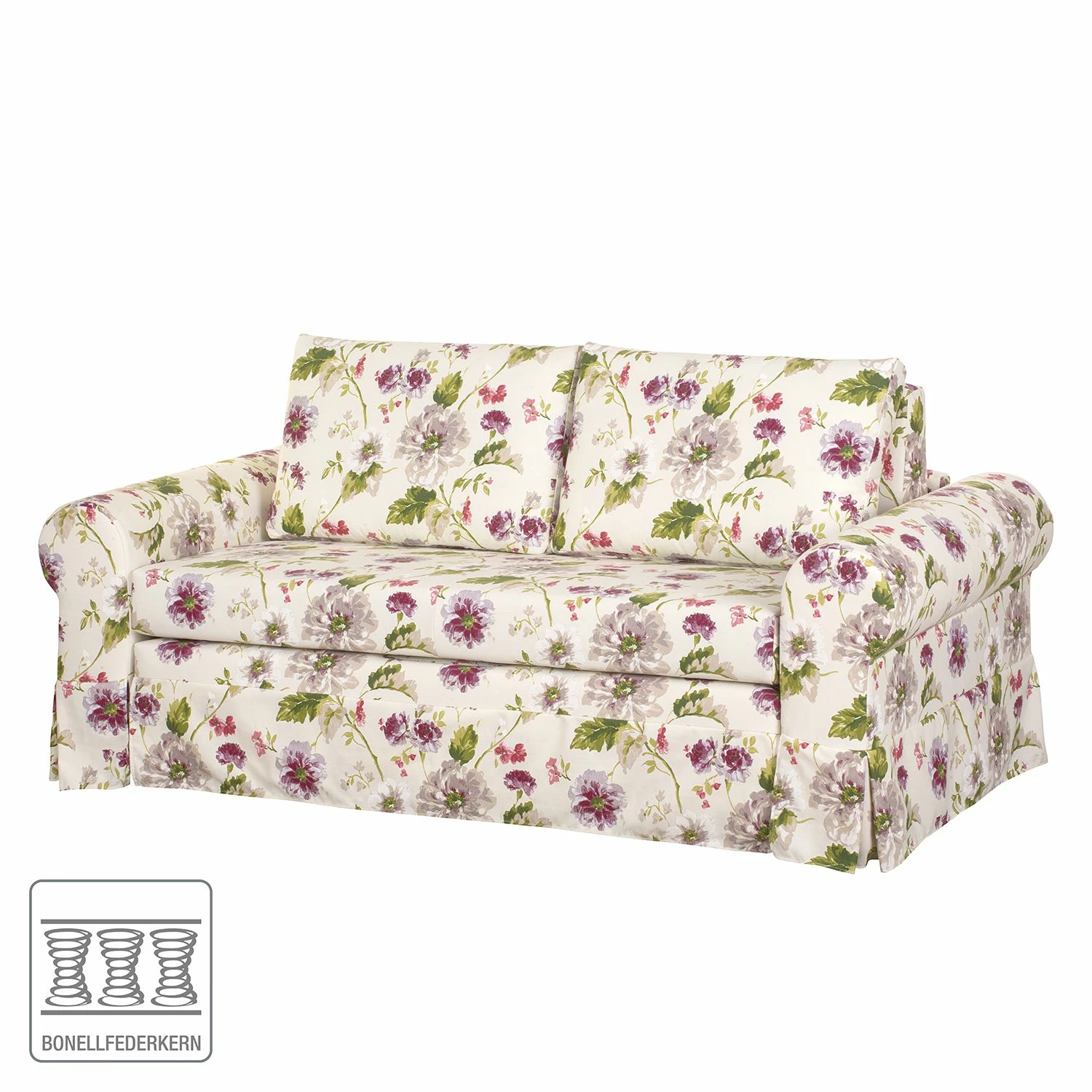 Mooved Schlafsofa Latina VIII Webstoff - Cremeweiß / Brombeere - Breite: 185 cm 2 Mooved Schlafsofa Latina VIII Webstoff - Cremeweiß / Brombeere - Breite: 185 cm – Bild 2