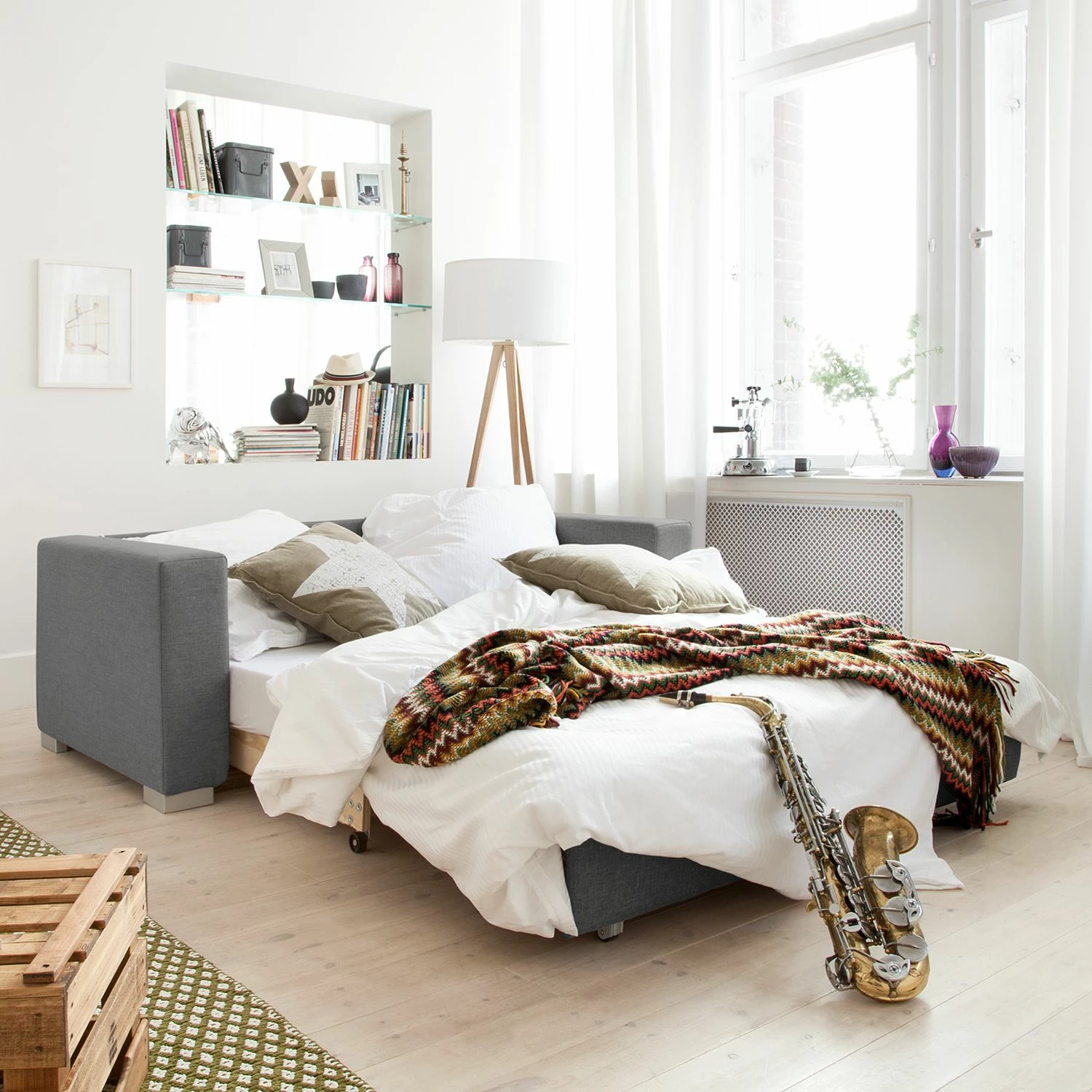 Mooved Schlafsofa Latina - Stoff Doran: Grau - Breite: 170 cm 3 Mooved Schlafsofa Latina - Stoff Doran: Grau - Breite: 170 cm – Bild 3