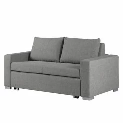 Mooved Schlafsofa Latina - Stoff Doran: Grau - Breite: 170 cm