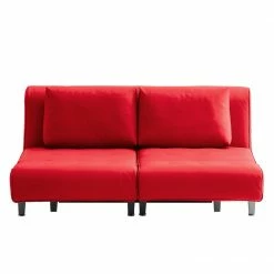 Chillout by Franz Fertig Schlafsofa Leo Echtleder - Rot -WOHNZIMMERMÖBEL Verkäufe schlafsofa leo echtleder rot 1408058