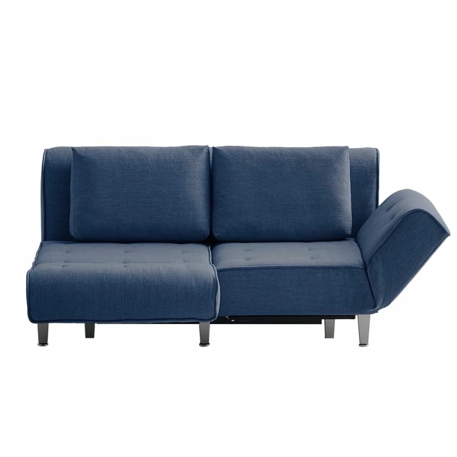 Chillout by Franz Fertig Schlafsofa Leo Webstoff - Blau 2 Chillout by Franz Fertig Schlafsofa Leo Webstoff - Blau – Bild 2
