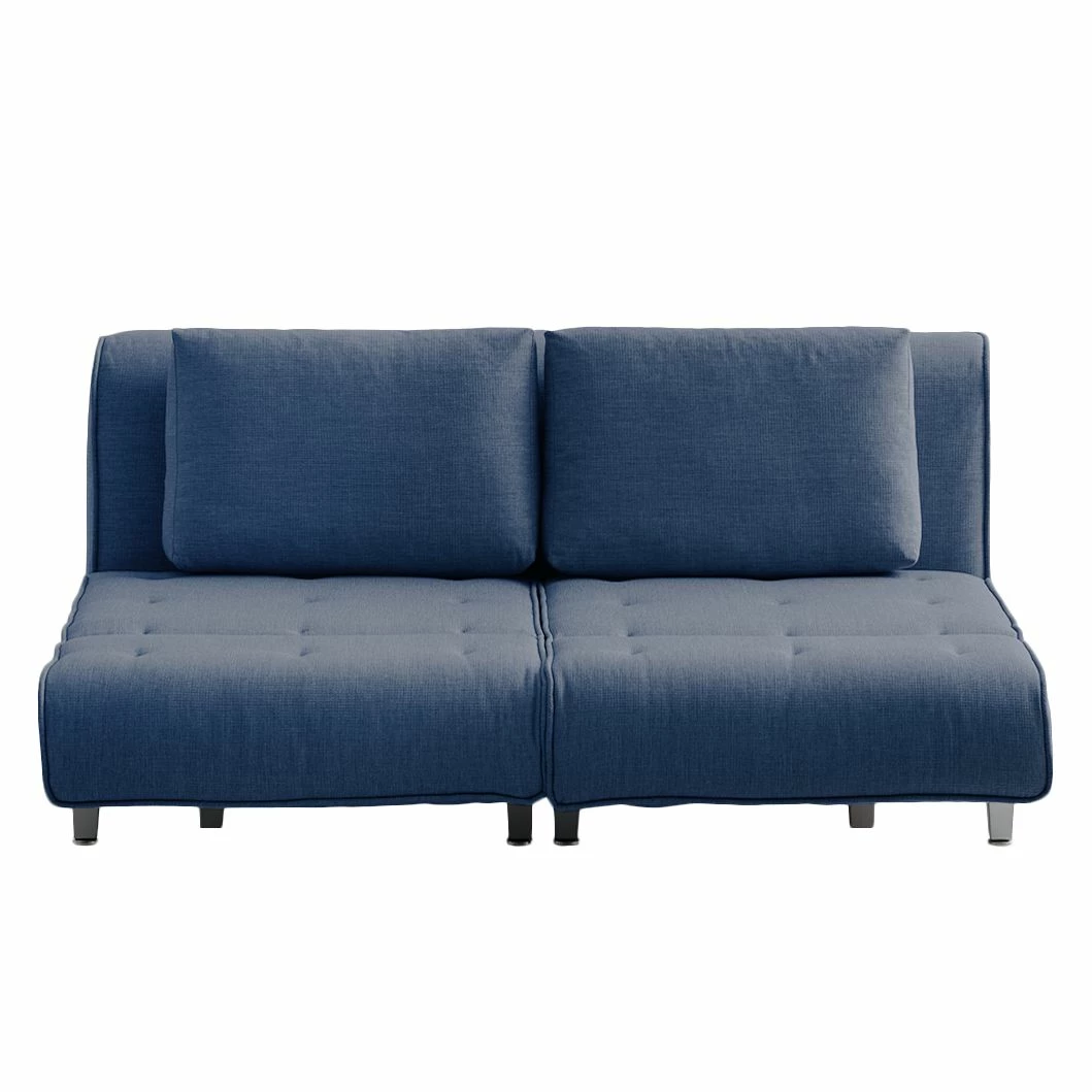 Chillout by Franz Fertig Schlafsofa Leo Webstoff - Blau 4 Chillout by Franz Fertig Schlafsofa Leo Webstoff - Blau – Bild 4