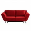 Chillout by Franz Fertig Schlafsofa Leo Webstoff - Rot