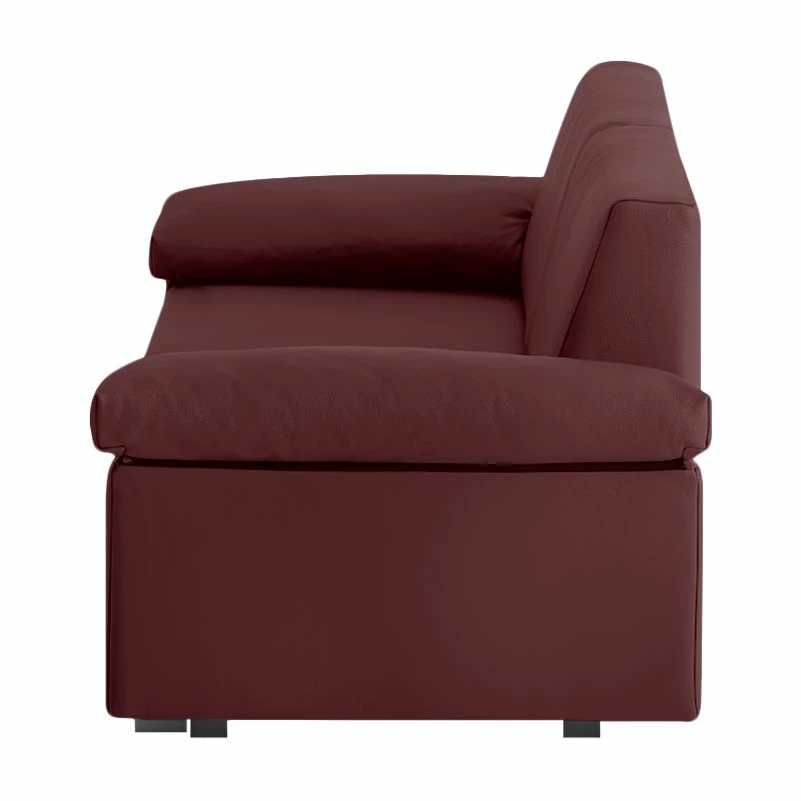 Chillout by Franz Fertig Schlafsofa Plaza Echtleder - Bordeaux - Breite: 222 cm - Armlehne verstellbar 4 Chillout by Franz Fertig Schlafsofa Plaza Echtleder - Bordeaux - Breite: 222 cm - Armlehne verstellbar – Bild 4