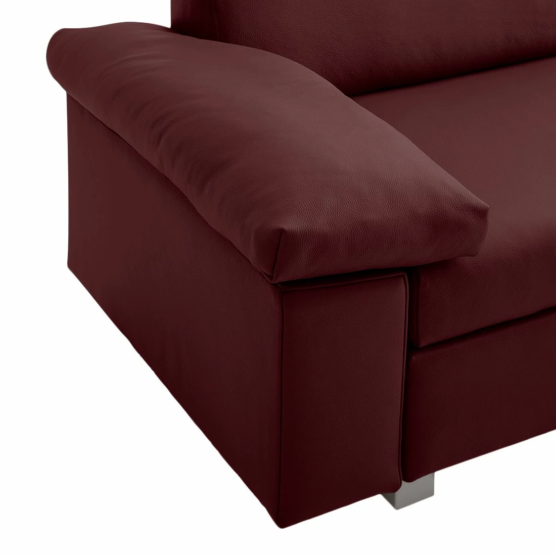 Chillout by Franz Fertig Schlafsofa Plaza Echtleder - Bordeaux - Breite: 222 cm - Armlehne verstellbar 6 Chillout by Franz Fertig Schlafsofa Plaza Echtleder - Bordeaux - Breite: 222 cm - Armlehne verstellbar – Bild 6