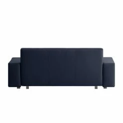 Chillout by Franz Fertig Schlafsofa Plaza Echtleder - Dunkelblau - Breite: 178 cm - Keine Funktion -WOHNZIMMERMÖBEL Verkäufe schlafsofa plaza echtleder dunkelblau 178 cm gerade armlehnen 1413602