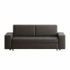 Chillout by Franz Fertig Schlafsofa Plaza Echtleder - Bisonbraun - Breite: 178 cm - Keine Funktion