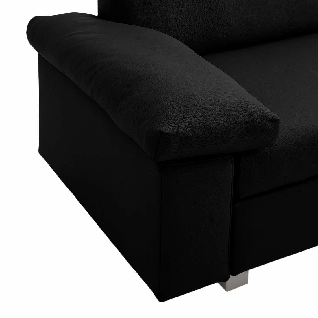 Chillout by Franz Fertig Schlafsofa Plaza Echtleder - Schwarz - Breite: 192 cm - Armlehne verstellbar 6 Chillout by Franz Fertig Schlafsofa Plaza Echtleder - Schwarz - Breite: 192 cm - Armlehne verstellbar – Bild 6