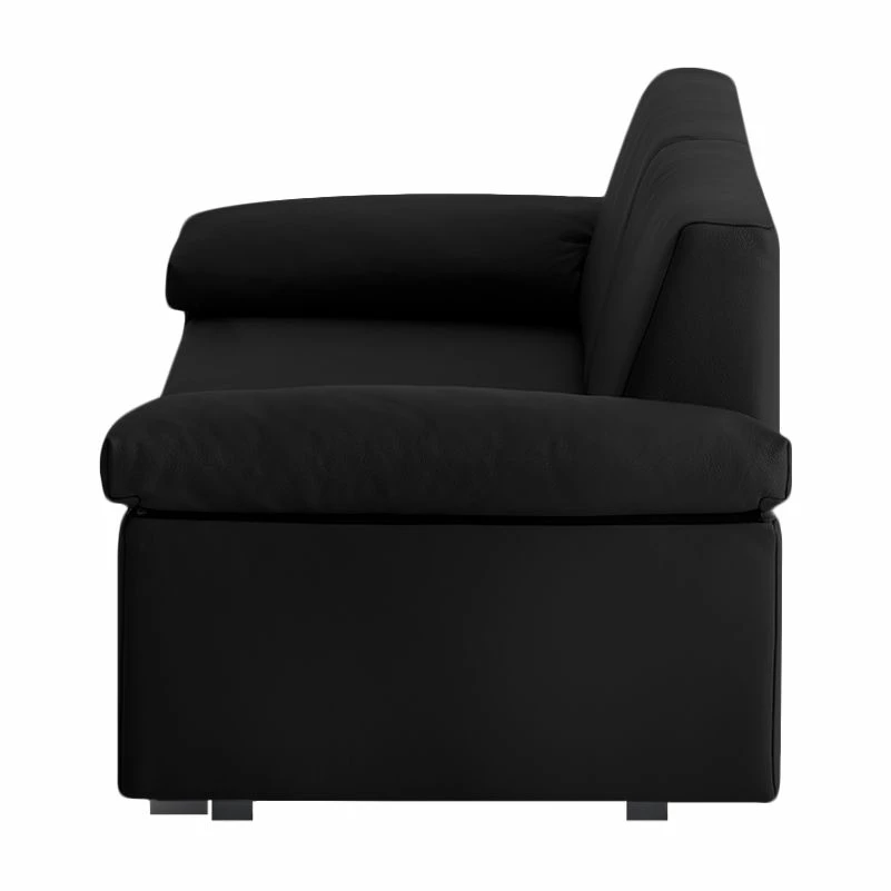 Chillout by Franz Fertig Schlafsofa Plaza Echtleder - Schwarz - Breite: 192 cm - Armlehne verstellbar 4 Chillout by Franz Fertig Schlafsofa Plaza Echtleder - Schwarz - Breite: 192 cm - Armlehne verstellbar – Bild 4