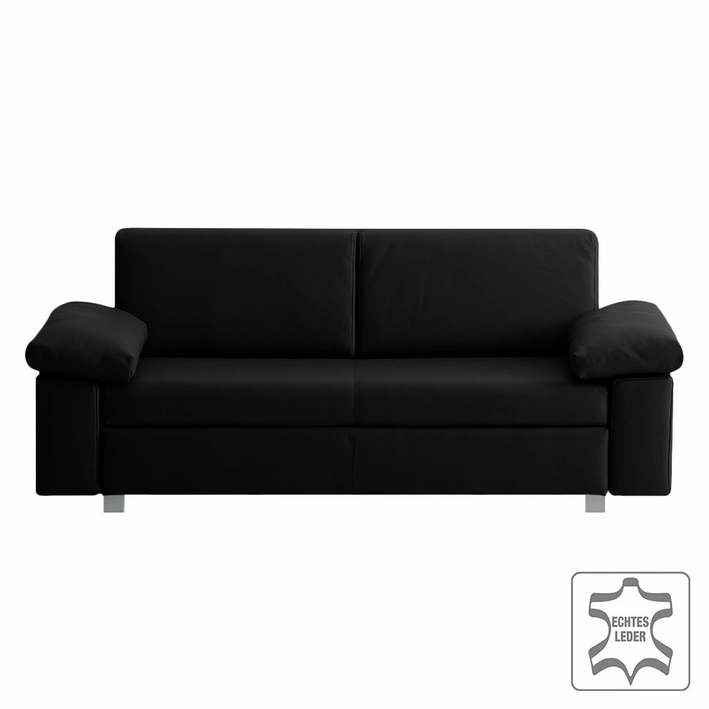 Chillout by Franz Fertig Schlafsofa Plaza Echtleder - Schwarz - Breite: 192 cm - Armlehne verstellbar 2 Chillout by Franz Fertig Schlafsofa Plaza Echtleder - Schwarz - Breite: 192 cm - Armlehne verstellbar – Bild 2