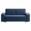 Chillout by Franz Fertig Schlafsofa Plaza Webstoff - Blau - Breite: 198 cm - Keine Funktion