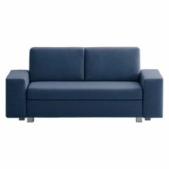 Chillout by Franz Fertig Schlafsofa Plaza Webstoff - Blau - Breite: 198 cm - Keine Funktion