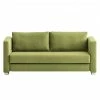 Chillout by Franz Fertig Schlafsofa Randa Webstoff - Grün - Breite: 202 cm