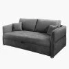 Home Design Schlafsofa Billimora Microfaser - Grau - Breite: 228 cm