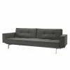 Innovation Möbel Schlafsofa Splitback III - Webstoff - Dunkelgrau