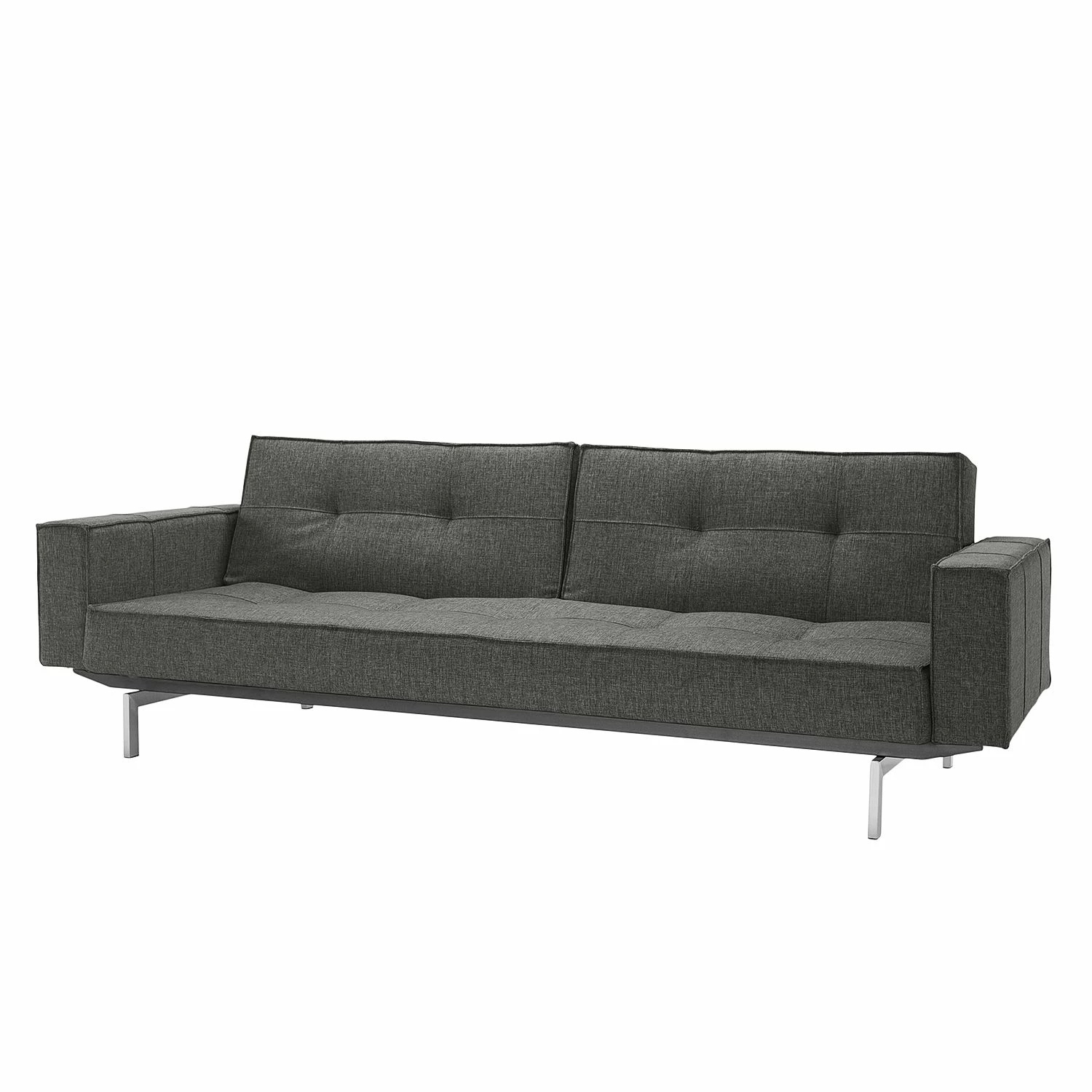 Innovation Möbel Schlafsofa Splitback III - Webstoff - Dunkelgrau 1 Innovation Möbel Schlafsofa Splitback III - Webstoff - Dunkelgrau