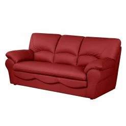 Modoform Schlafsofa Torsby - Echtleder Rot