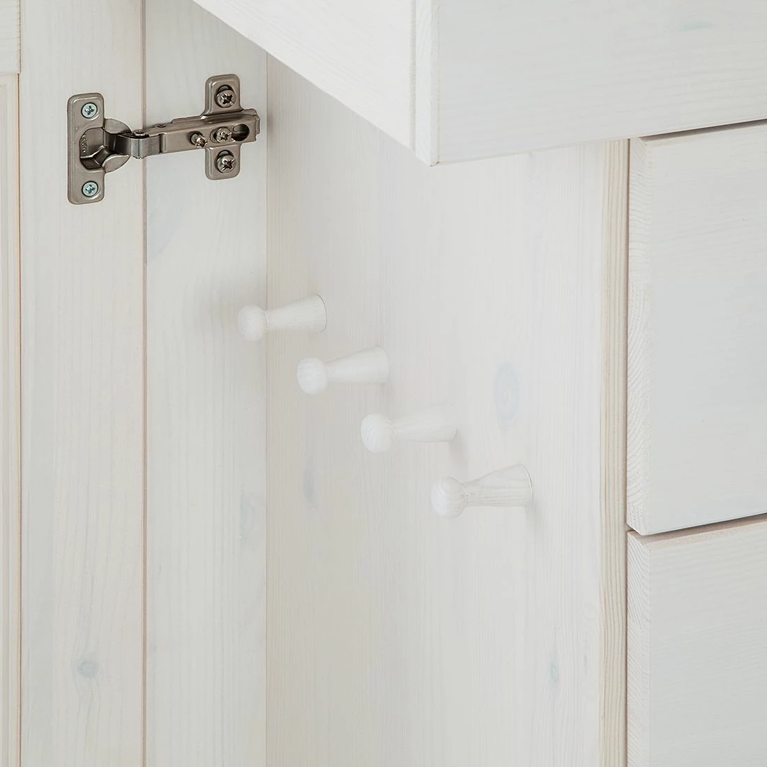 Maison Belfort Schmuckschrank Amata - Kiefer massiv - Weiß 12 Maison Belfort Schmuckschrank Amata - Kiefer massiv - Weiß – Bild 12