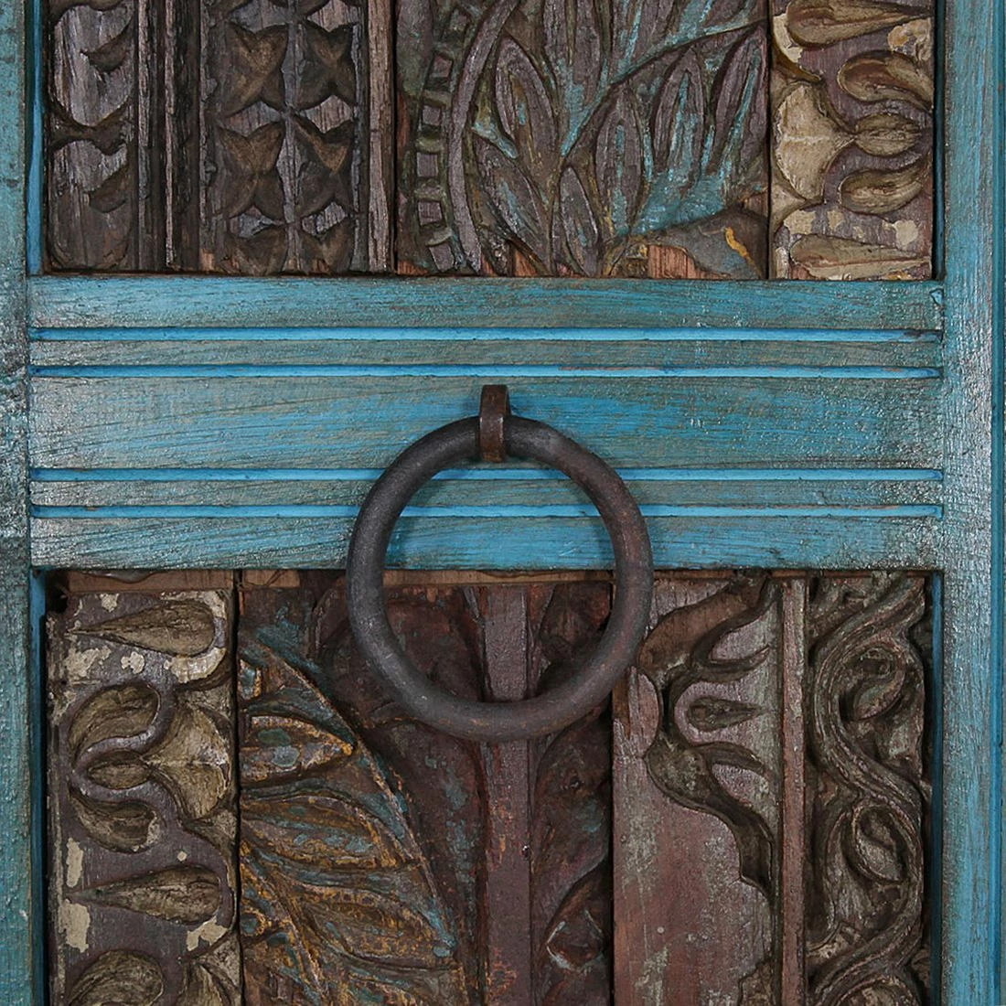 Red Living Schrank Watergate - Mango Massiv & Recycled Altholz - Türkis/Blau 5 Red Living Schrank Watergate - Mango Massiv & Recycled Altholz - Türkis/Blau – Bild 5