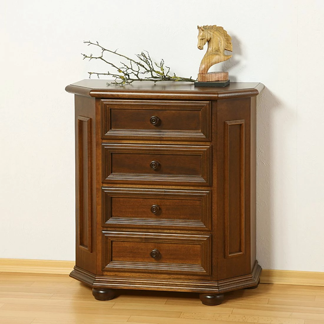 Montreux Schubladenkommode Arabella II - Ayous teilmassiv - Antikbraun 4 Montreux Schubladenkommode Arabella II - Ayous teilmassiv - Antikbraun – Bild 4