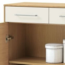 Voss Kommode Vedo III - Eiche / Weiß -WOHNZIMMERMÖBEL Verkäufe schuhkommode vedo i eiche weiss 4908396