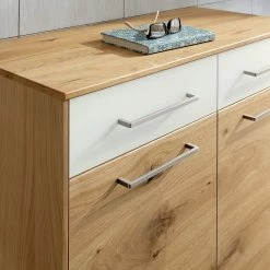 Voss Kommode Vedo III - Eiche / Weiß -WOHNZIMMERMÖBEL Verkäufe schuhkommode vedo ii eiche weiss 4908324