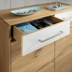 Voss Kommode Vedo III - Eiche / Weiß -WOHNZIMMERMÖBEL Verkäufe schuhkommode vedo ii eiche weiss 4908360