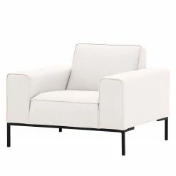 Studio Copenhagen Sessel Ampio Webstoff - Stoff Floreana: Beige - Schwarz