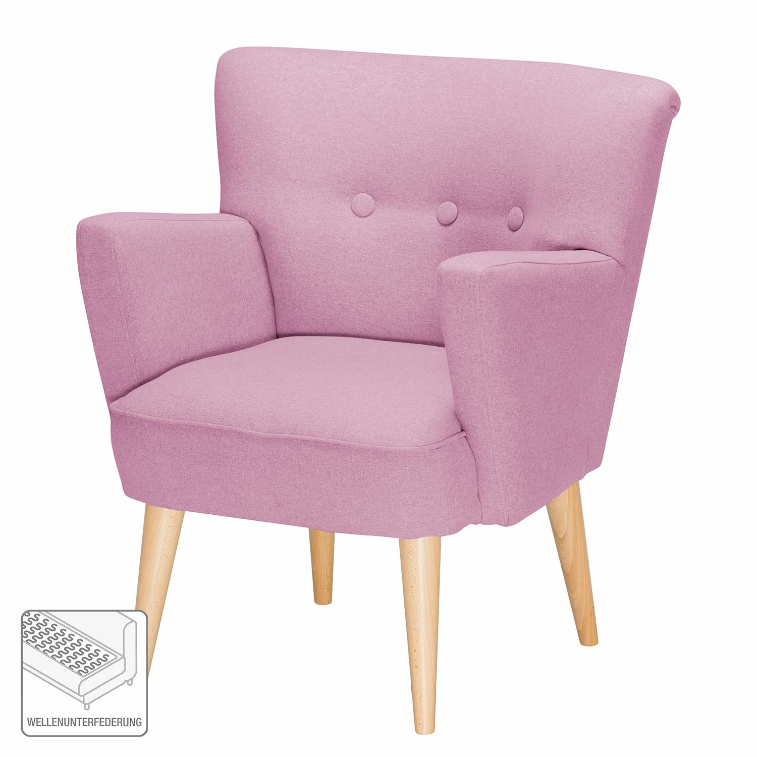 Mørteens Sessel Bumberry II Filz - Mauve 2 Mørteens Sessel Bumberry II Filz - Mauve – Bild 2