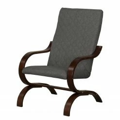 Modoform Sessel Bueno Vista Strukturstoff - Grau - Dunkelbraun - Wenge