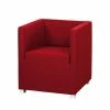 Mooved Sessel Carmen - Webstoff Rot