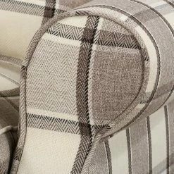 Maison Belfort Ohrensessel Colmar XL Webstoff - Braun / Beige -WOHNZIMMERMÖBEL Verkäufe sessel corteen webstoff braun beige 4283704